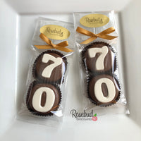 8 Sets #70 Chocolate Covered Oreo Cookie Candy Party Favors 70th Birthday