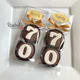 8 Sets #70 Chocolate Covered Oreo Cookie Candy Party Favors 70th Birthday
