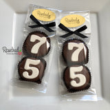 8 Sets #75 Chocolate Covered Oreo Cookie Candy Party Favors 75th Birthday