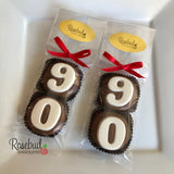 8 Sets #90 Chocolate Covered Oreo Cookie Candy Party Favors 90th Birthday