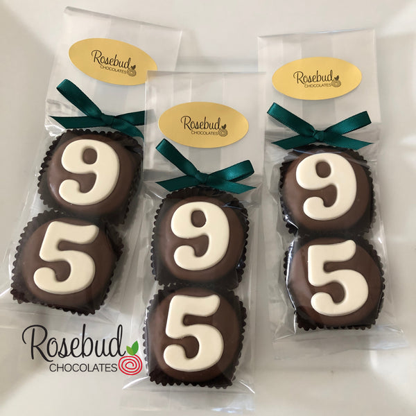 8 Sets #95 Chocolate Covered Oreo Cookie Candy Party Favors 95th Birthday