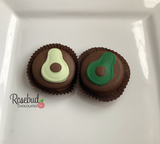 12 AVOCADO Chocolate Covered Oreo Cookie Candy Party Favors