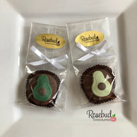 12 AVOCADO Chocolate Covered Oreo Cookie Candy Party Favors