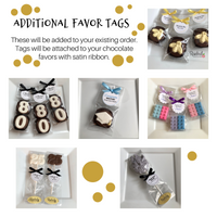 Additional Favor Tags - Personalized Scallop or Round Shaped TAG