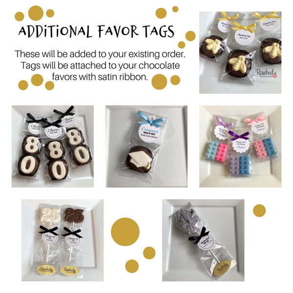 Additional Favor Tags - Personalized Scallop or Round Shaped TAG ...