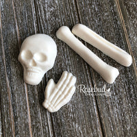 8 BAG of BONES Chocolate Skeleton Candy Party Favors