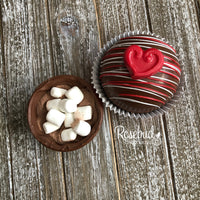 6 Pack HOT CHOCOLATE COCOA BOMBS Marshmallow HEART Holiday Gift