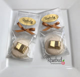 12 GOLD Dusted BOOK Chocolate Covered Oreo Cookie Candy Graduation Party Favors