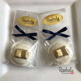 12 GOLD Dusted BOOK Chocolate Covered Oreo Cookie Candy Graduation Party Favors