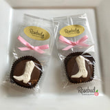 12 COWBOY BOOT Chocolate Covered Oreo Cookie Candy Party Favors