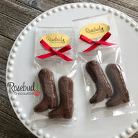12 COWBOY BOOTS Chocolate Candy Western Country Birthday Party Favors