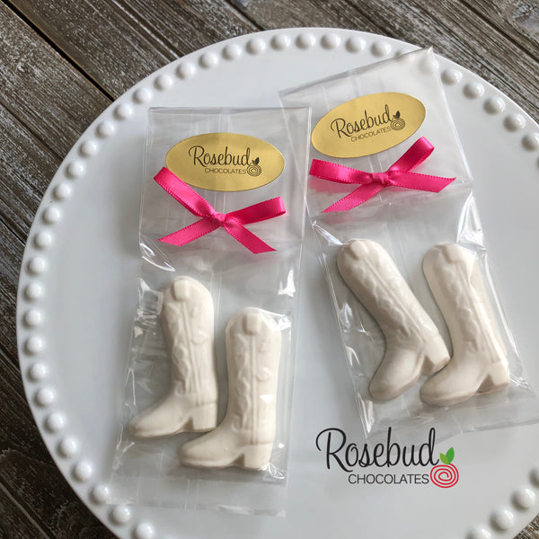 12 COWBOY BOOTS Chocolate Candy Western Country Birthday Party Favors