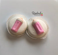 12 BABY BOTTLE Chocolate Covered Oreo Cookie Candy Party Favors