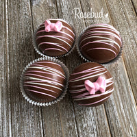 4 Pack HOT CHOCOLATE COCOA BOMBS Marshmallow BOWS Birthday Gift