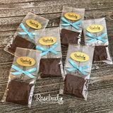 12 BULLDOG Chocolate Solid Square Candy Party Favors