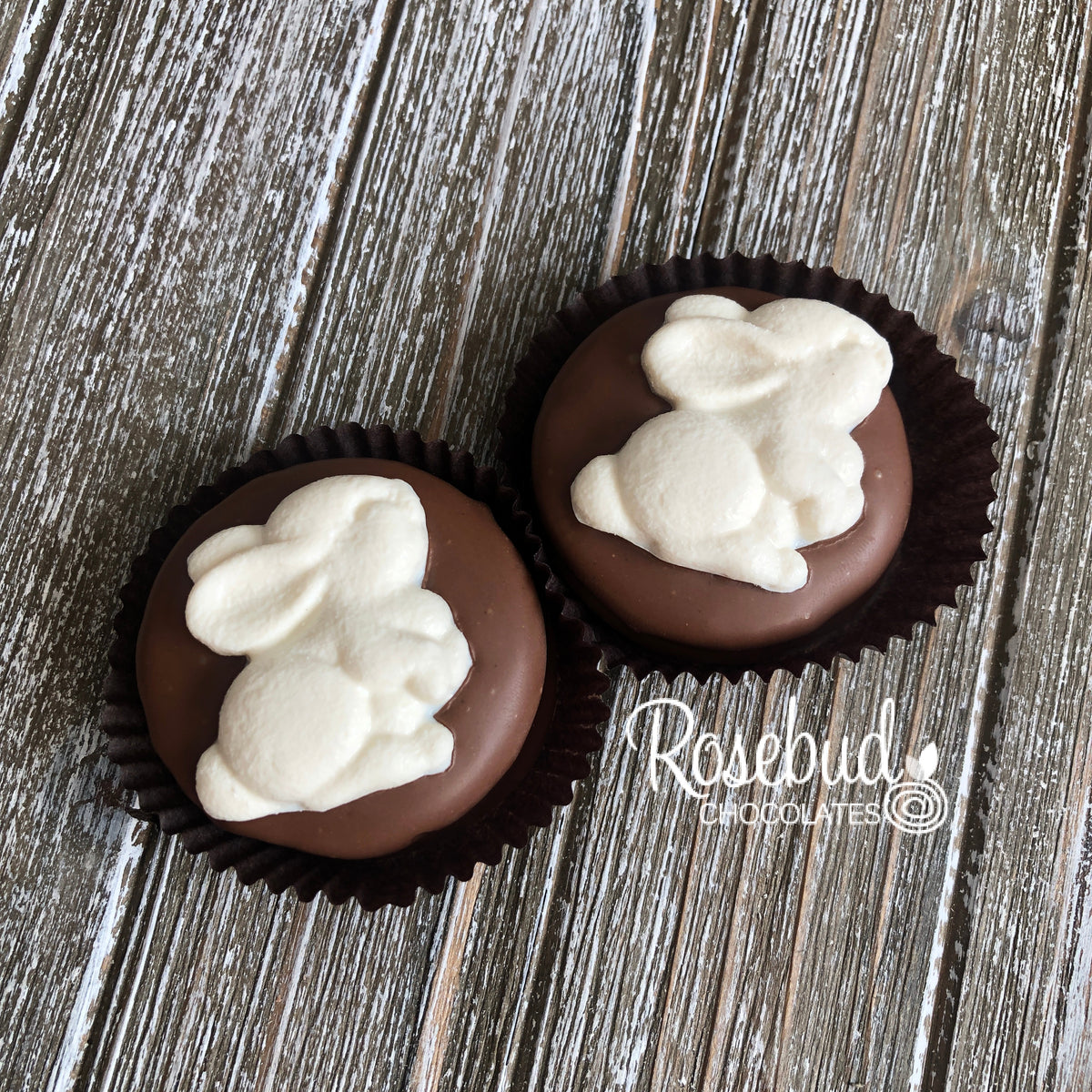 12 BUNNY Rabbit Chocolate Covered Oreo Cookie Candy Easter Spring Part ...
