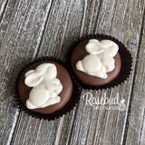 12 BUNNY Rabbit Chocolate Covered Oreo Cookie Candy Easter Spring Party Favors