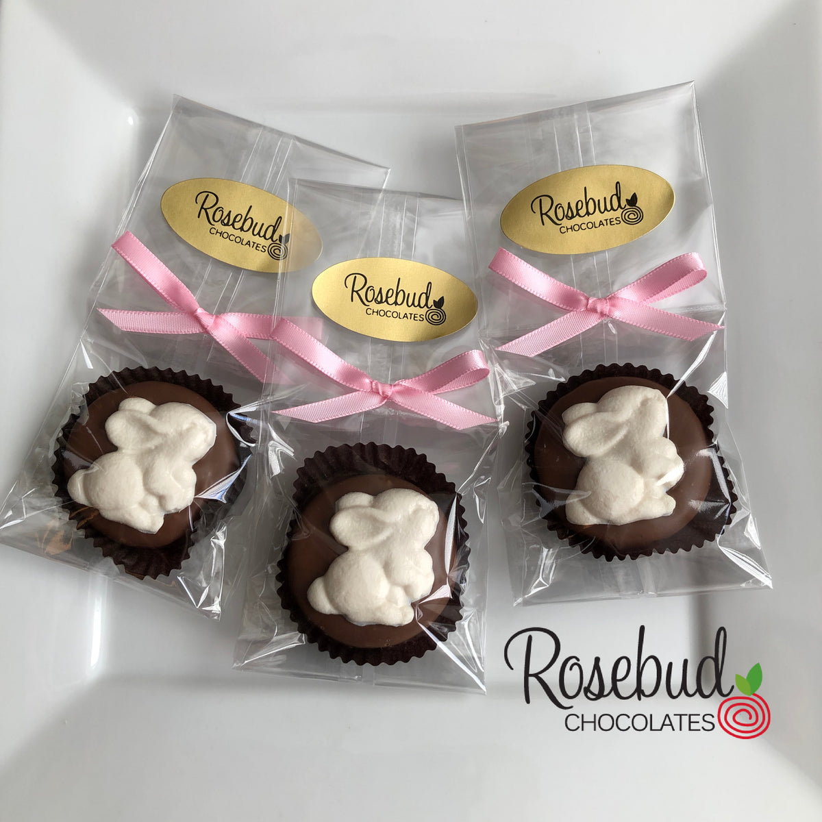 12 BUNNY Rabbit Chocolate Covered Oreo Cookie Candy Easter Spring Part ...