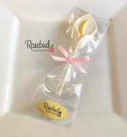 12 CALLA LILLY Chocolate Lollipop Candy Party Favors Flowers