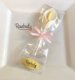 12 CALLA LILLY Chocolate Lollipop Candy Party Favors Flowers
