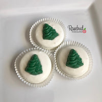 12 CHRISTMAS TREE Chocolate Covered Oreo Cookie Candy Christmas Holiday Party Favors