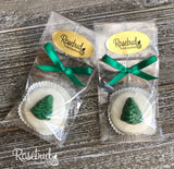 12 CHRISTMAS TREE Chocolate Covered Oreo Cookie Candy Christmas Holiday Party Favors