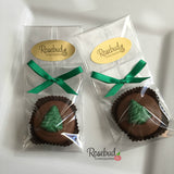 12 CHRISTMAS TREE Chocolate Covered Oreo Cookie Candy Christmas Holiday Party Favors