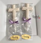 12 CROSS Cube Chocolate Lollipops Religious Candy Party Favors