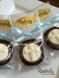 12 Round CROSS Chocolate Covered Oreo Cookie Religious Favors