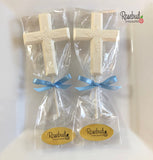 12 CROSS Large Floral Chocolate Lollipop Religious Candy Party Favors