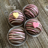 4 Pack HOT CHOCOLATE COCOA BOMBS Conversation HEARTS Marshmallow Valentine's Day Birthday Gift