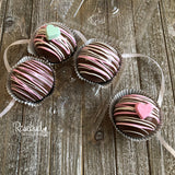 4 Pack HOT CHOCOLATE COCOA BOMBS Conversation HEARTS Marshmallow Valentine's Day Birthday Gift