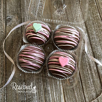 4 Pack HOT CHOCOLATE COCOA BOMBS Conversation HEARTS Marshmallow Valentine's Day Birthday Gift