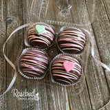 4 Pack HOT CHOCOLATE COCOA BOMBS Conversation HEARTS Marshmallow Valentine's Day Birthday Gift