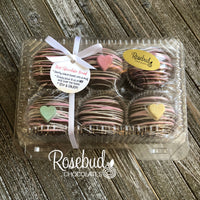 6 Pack HOT CHOCOLATE COCOA BOMBS Conversation HEARTS Marshmallow Valentine's Day Birthday Gift
