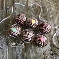 6 Pack HOT CHOCOLATE COCOA BOMBS Conversation HEARTS Marshmallow Valentine's Day Birthday Gift