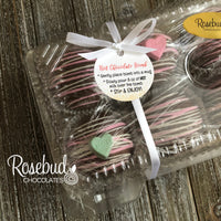 6 Pack HOT CHOCOLATE COCOA BOMBS Conversation HEARTS Marshmallow Valentine's Day Birthday Gift