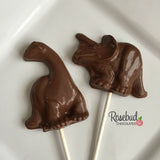 10 DINOSAUR Chocolate Lollipop Party Favors