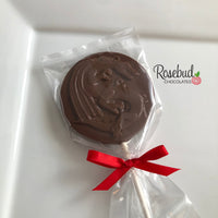 12 DRAGON Chocolate Lollipops Candy Party Favors