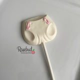 12 BABY DIAPER Chocolate Lollipop Candy Party Favors