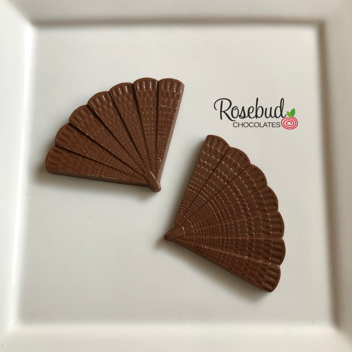12 FAN Chocolate Candy Party Favors Rosebud Chocolates