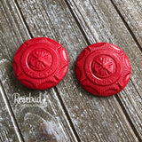 12 FIRE DEPT Badge Chocolate Candy Party Favors