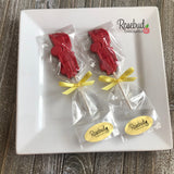 12 FIRE ENGINE Chocolate Lollipop Candy Party Favors