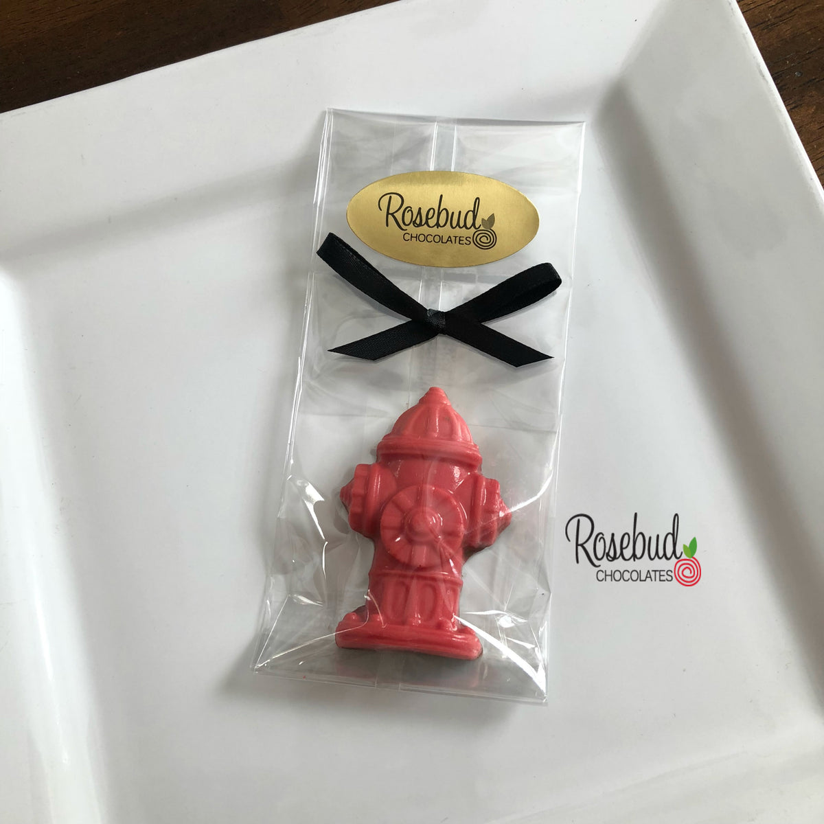 12 FIRE HYDRANT Chocolate Candy Party Favors Rosebud Chocolates