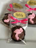 12 FLAMINGO Chocolate Covered Oreo Cookie Candy Party Favors