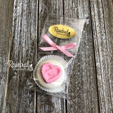 12 Heart "LOVE" Chocolate Covered Oreo Cookie Candy Party Favors