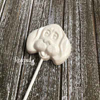 12 HOUND DOG Chocolate Lollipops Candy Party Favors