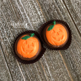 12 JACK O LANTERN Chocolate Covered Oreo Cookie Halloween Party Favors