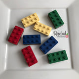 12 BUILDING BLOCKS Chocolate Candy Birthday Party Favors