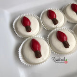 12 LIGHT BULB Chocolate Covered Oreo Cookie Candy Christmas Holiday Party Favors